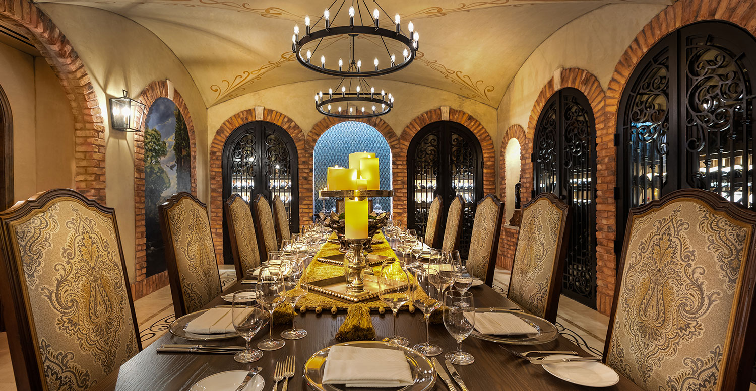 The Cellar dining area