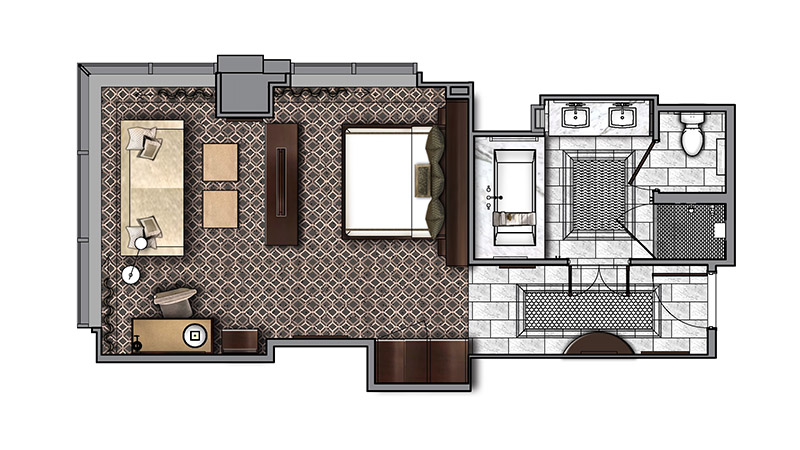 JW Marriott Hotel Seoul King Suite (before renovation) | Hotel room design  plan, Hotel room plan, Hotel suite floor plan