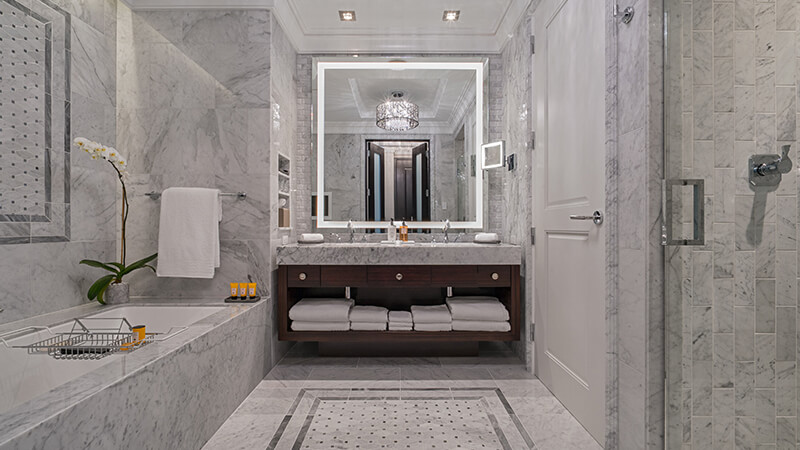 The Post Oak Hotel luxury apartments bathroom