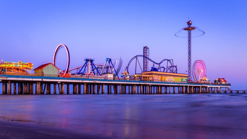 Galveston Island's Historic Pleasure Pier.